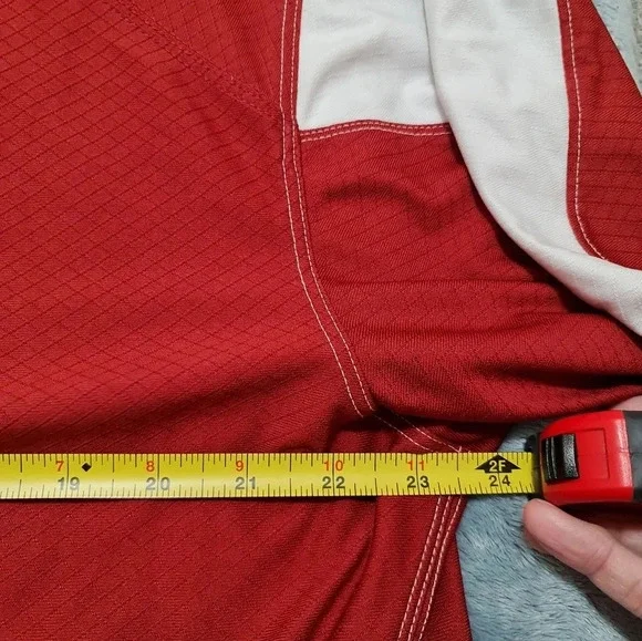 Nike Oklahoma Sooners Polo Shirt Men's Size XL Red White Short Sleeve Dri-fit - Picture 2 of 5